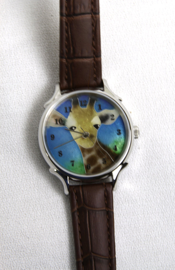 Giraffe Cloisonne Watch