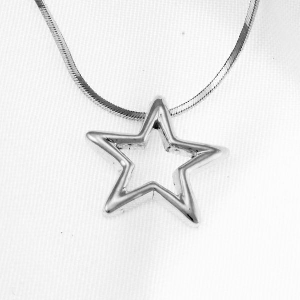 Silver Star Necklace (without chain)